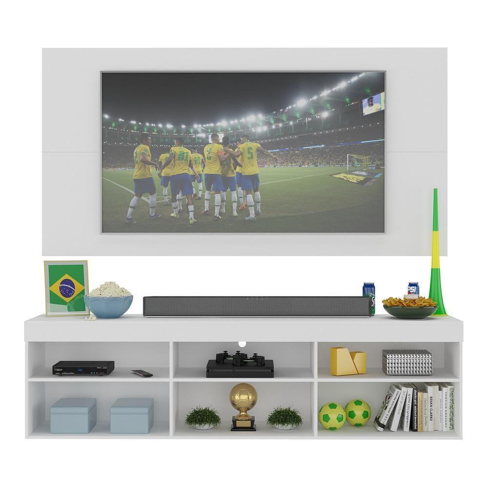 Rack Com Painel Tv 65" Holanda Br3059 Branco - 3