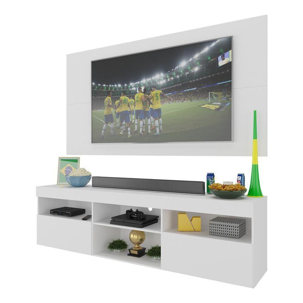 Rack Com Painel Tv 65" Holanda Br3059 Branco - 6