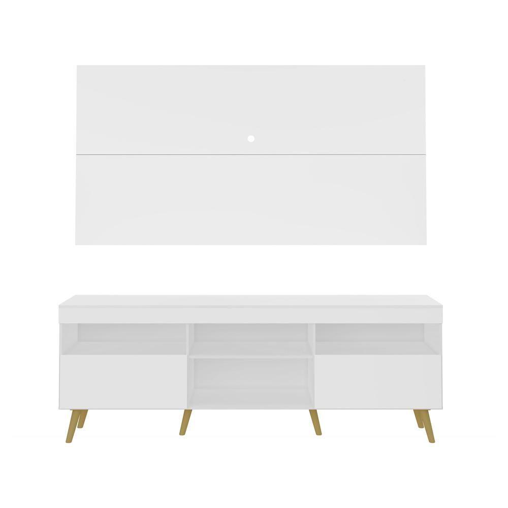 Rack com Painel TV até 65" e Pés Retrô Flórida Multimóveis - 3