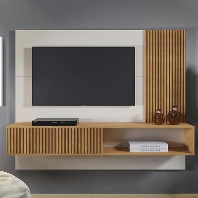 Painel Suspenso Magala Sala Tv Até 55 Polegadas Off White/naturale Off White/naturale