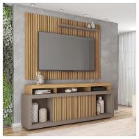 Rack E Painel Para Tv Até 70 Polegadas Marrom Aegon Caemmun - 1