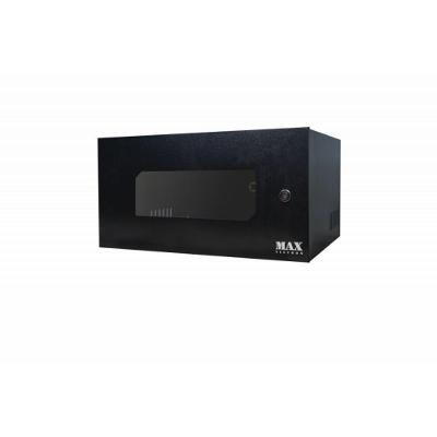 Mini Rack 05u X 19p 350mm Visor Acrilico C 2 Chaves Preto Ma