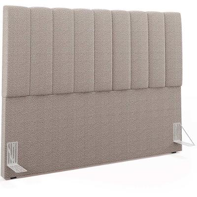 Cabeceira Cama Box Casal King 195cm Dália W01 Bouclê Bege