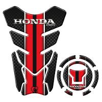 Kit Protetor Tanque Adesivo Moto Honda Acima 2018 Vermelho E Preto - 1