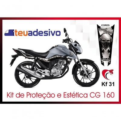Kit Adesivo Faixa Protetor Cg Titan 160 Street Biker 2018 A 2021