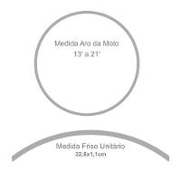 Friso De Roda Adesivo Refletivo Racing Vermelho E Preto - 4