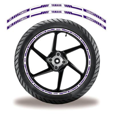 Adesivo Refletivo Friso Roda Moto Yamaha Azul Azul 4