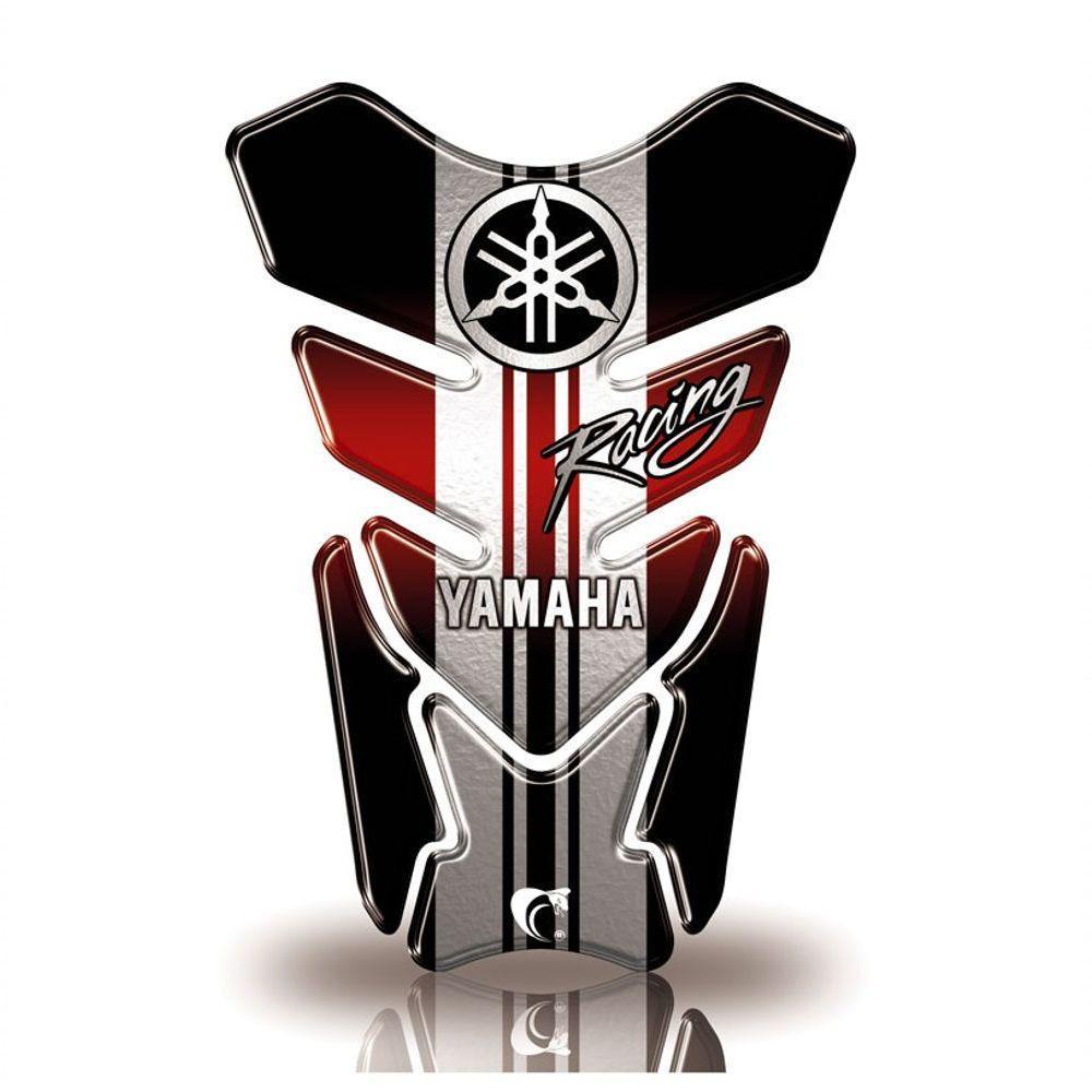 Protetor De Tanque Adesivo Moto Yamaha Diapasão Racing Vermelho - 1