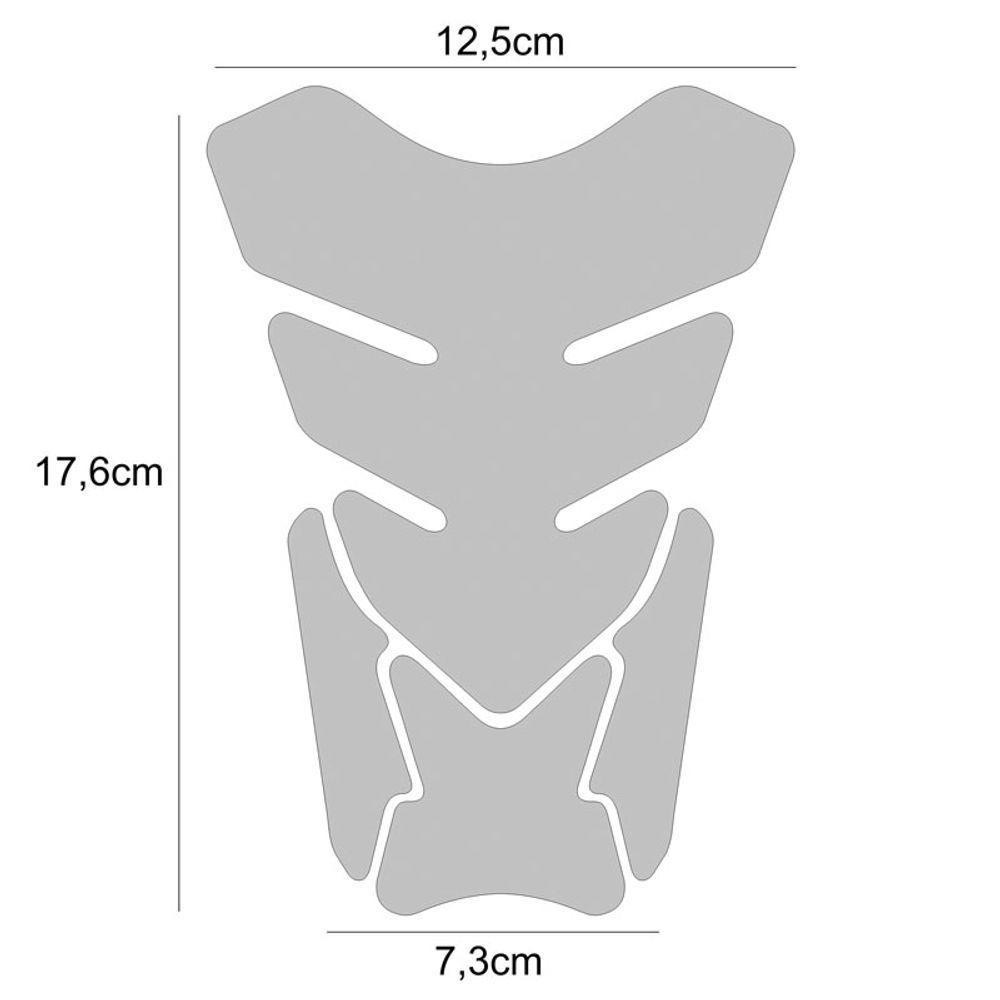 Protetor De Tanque Adesivo Moto Yamaha Diapasão Racing Vermelho - 5