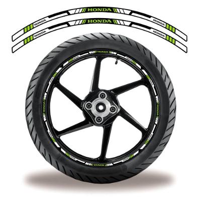 Adesivo Refletivo Friso Roda Moto Honda Verde Verde 1