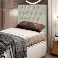 Cabeceira Cama Box Solteiro 90cm Diamante D10 Corano Bege - 15