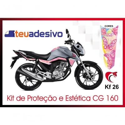 Kit Adesivo Faixa Protetor Cg Titan 160 Borboleta Ano 2018 A 2021