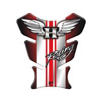 Adesivo Protetor De Tanque Moto Honda Asa Racing Vermelho - 1
