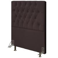 Cabeceira Cama Box Solteiro 90cm Diamante D10 Corano Marrom - 1