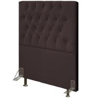 Cabeceira Cama Box Solteiro 90cm Diamante D10 Corano Marrom - 2