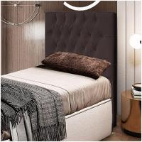 Cabeceira Cama Box Solteiro 90cm Diamante D10 Corano Marrom - 9