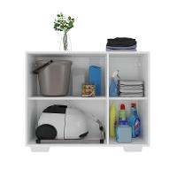 Armário Lavanderia Com 3 Portas 90 Cm Mp5034 Branco