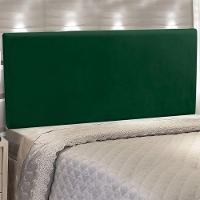 Cabeceira Painel Clean Cama Box Casal 140cm Suede Verde - 2