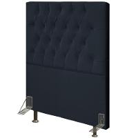 Cabeceira Cama Box Solteiro 90cm Diamante D10 Corano Preto - 8