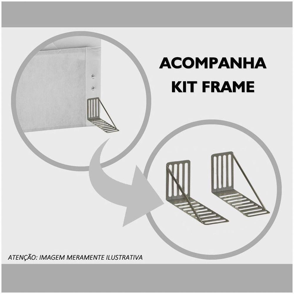 Cabeceira Cama Box Solteiro 90cm Diamante D10 Corano Branco - 7