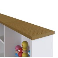 Cama Infantil Com Estante E Protetores 90 House Art In Móveis Branco - 3
