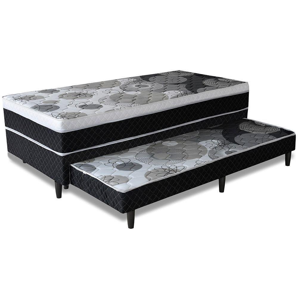 Bicama Umaflex Conjugada Romeo Solteiro Pt/Br Estampado - 3