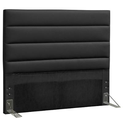 Cabeceira Quarto Casal Greta 145Cm Corano Preto - D'Monegatto