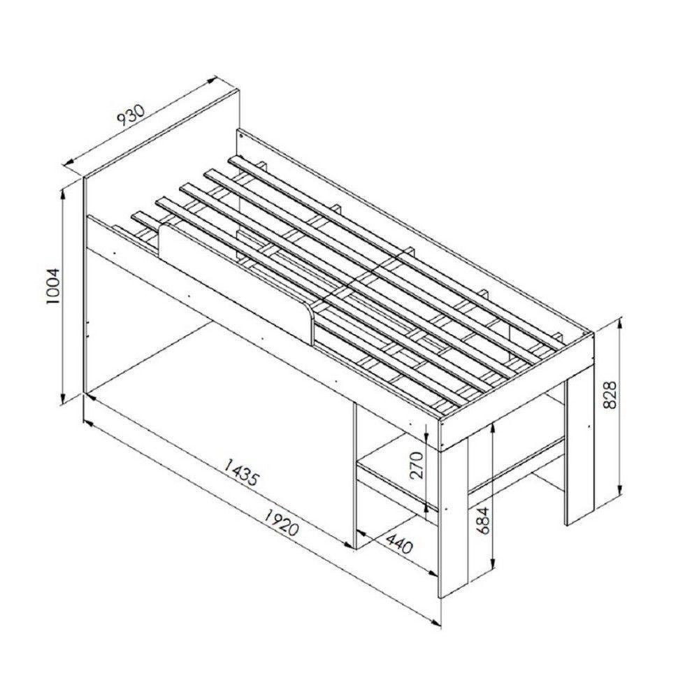 Cama Infantil Com Protetor E Cortina 90 Imaginação Meu Fofinho Art In Móveis Branco - 2