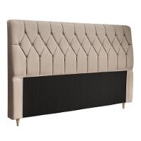 Cabeceira King Estofada Veloplus Dobuê Istambul Mascavo - 3