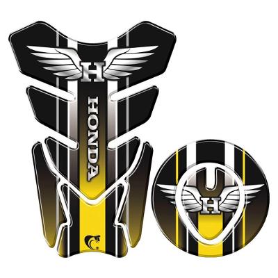 Protetor Tanque E Bocal Adesivo Moto Honda Asa Até 2017 Amarelo