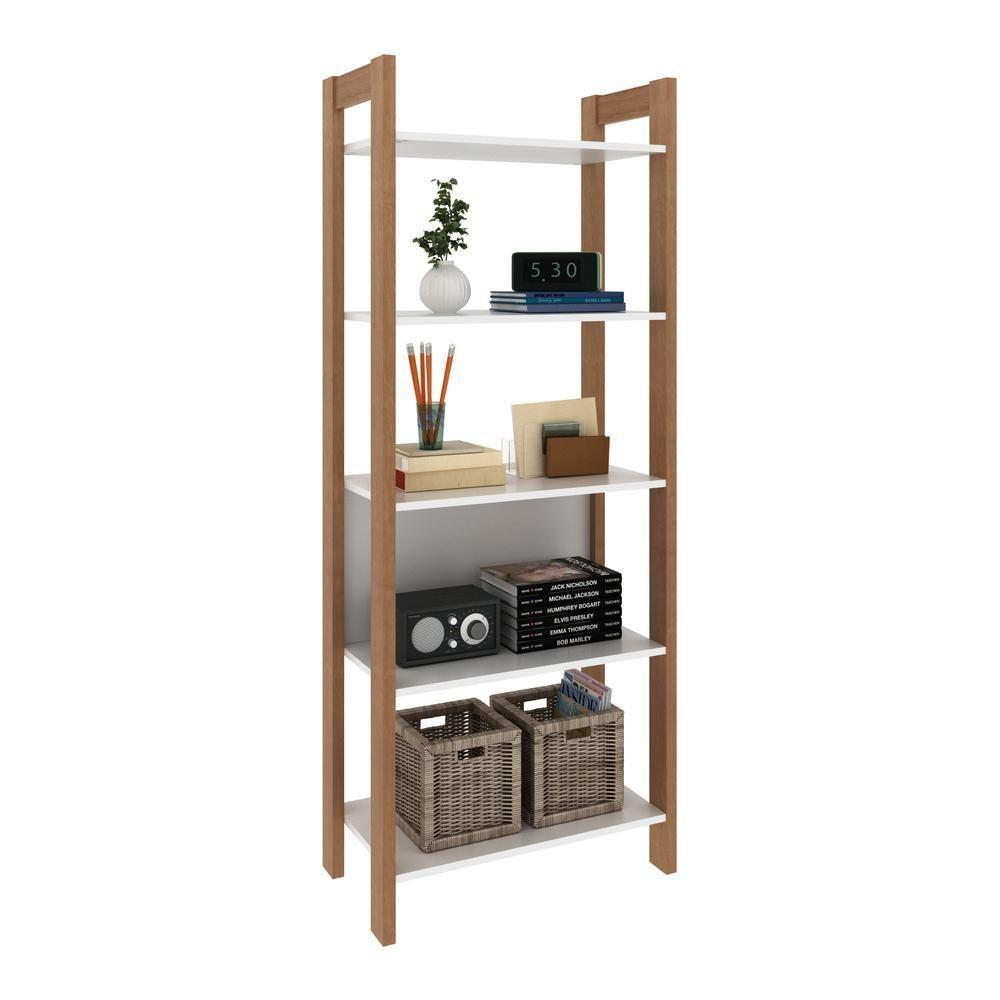 Estante Escritório Multiuso Multimóveis Cr25000 Amêndoa/branca - 5