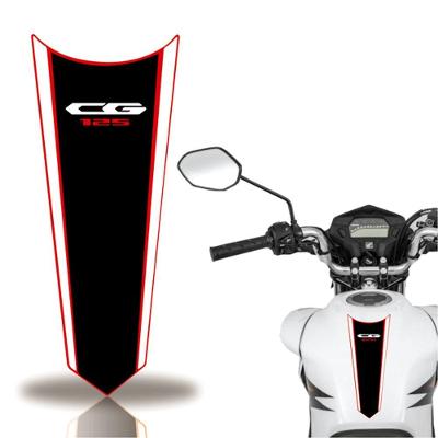 Adesivo Faixa Gravata Tanque Moto Cg 160 125 Titan Fan 125 Preto Vermelho