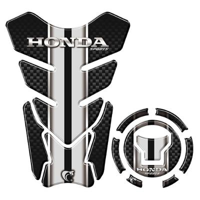 Kit Protetor Tanque Adesivo Moto Honda Acima 2018 Preto Preto E Cinza