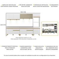 Cozinha Completa 5 Peças Com Leds Mp2014 Veneza Up - 5
