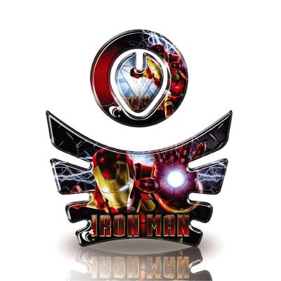 Kit Adesivo Resinado Protetor Tanque E Bocal Moto Homem De Ferro Ano Até 2015 Cor Vermelho E Preto