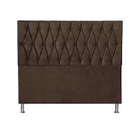 Cabeceira Casal 1,40M Paris Suede Marrom - 3
