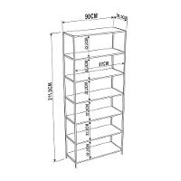 Estante Multiuso Steel Quadra com 07 Prateleiras Vermont - 2