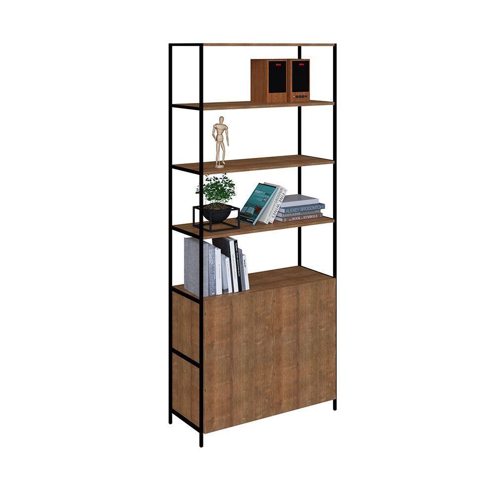 Estante Multiuso Steel Quadra 02 Portas Estilo Vermont - 3