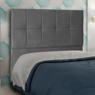 Cabeceira Casal 1,60M Lisboa Suede Cinza