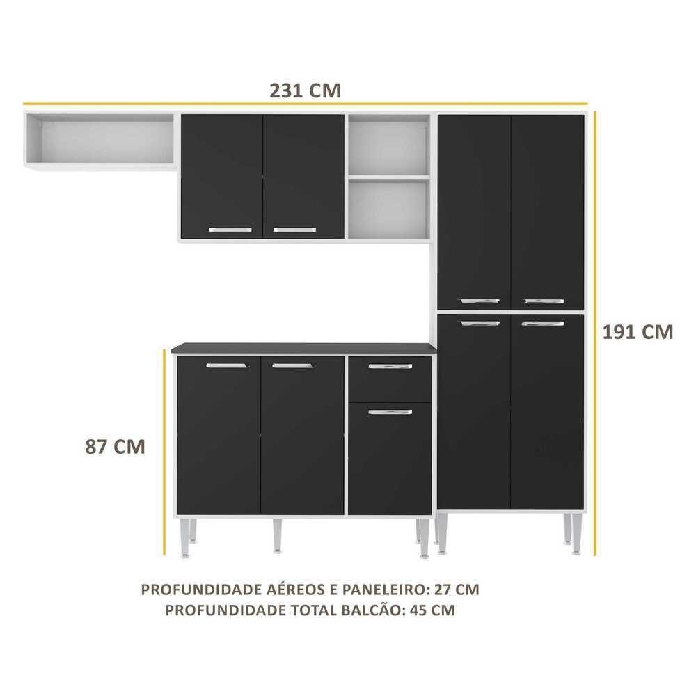 Cozinha Completa Compacta Xangai Plus Multimóveis - 7