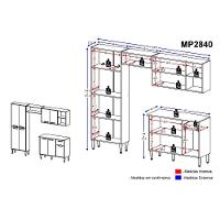 Cozinha Completa Compacta Xangai Plus Multimóveis - 8