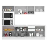 Cozinha Completa Smart Modulada com Balcão e Tampo MDF Madesa - 5