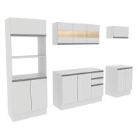 Cozinha Completa Smart Modulada com Balcão e Tampo MDF Madesa - 7