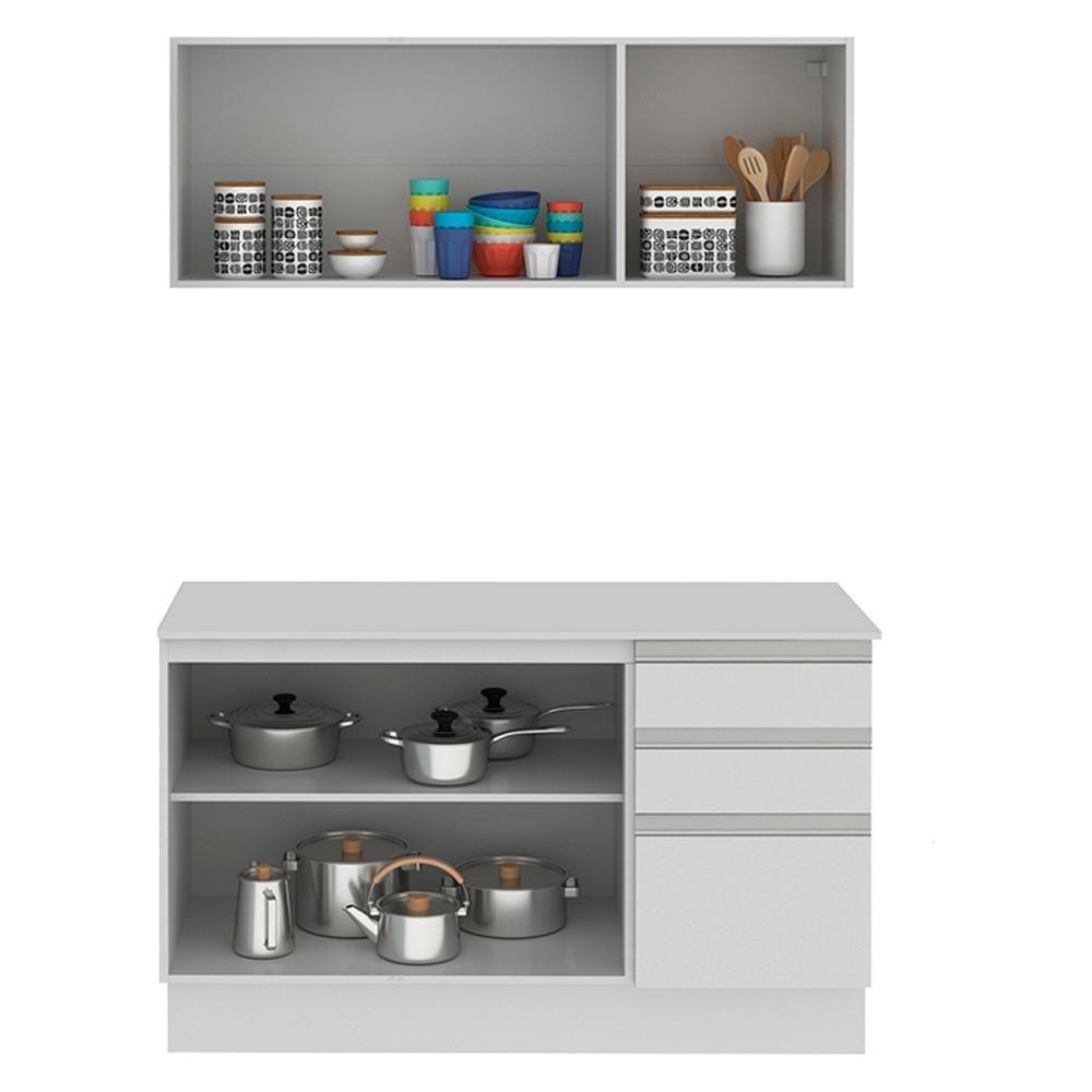 Cozinha Compacta 100% MDF Smart 120 cm Modulada Madesa - 7