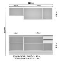 Cozinha Compacta 100% MDF Smart Modulada Madesa - 6