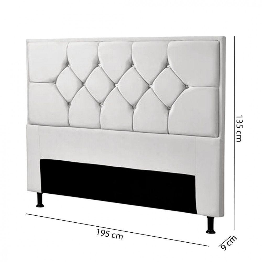 Cabeceira Js Móveis Mali King 195 Cm Chumbo - 2