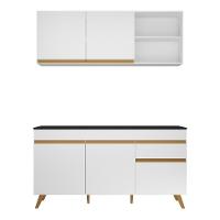 Cozinha Compacta Veneza Gw Mp2079 Com Armário E Balcão Branca - 6