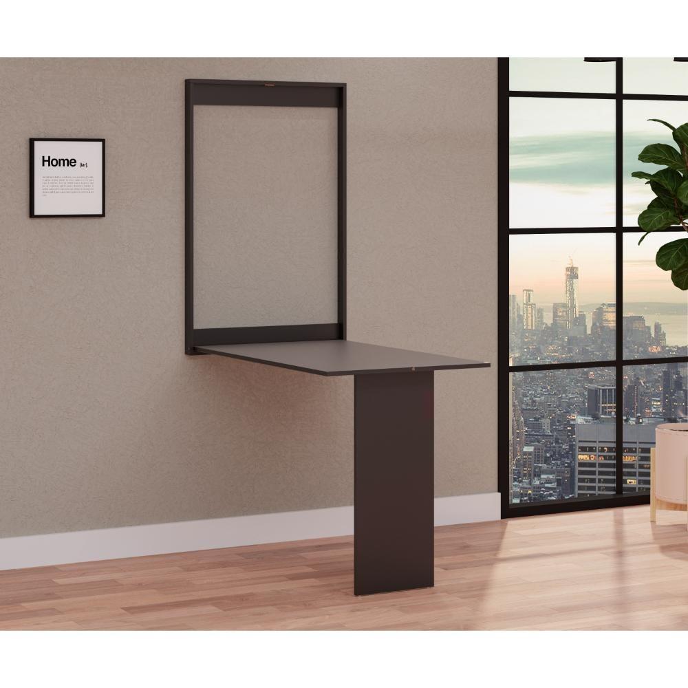 Conjunto De Mesa Dobrável Retrátil 100cm Preta Com 2 Cadeiras Eiffel - Branco - 3