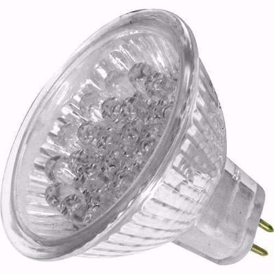 Lâmpadas Mini Dicróica Gu4 1w 12v 15 Leds Branco Quente