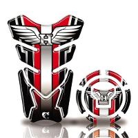 Kit Protetor Tanque Adesivo Moto Honda Acima 2018 Vermelho Vermelho - 1
